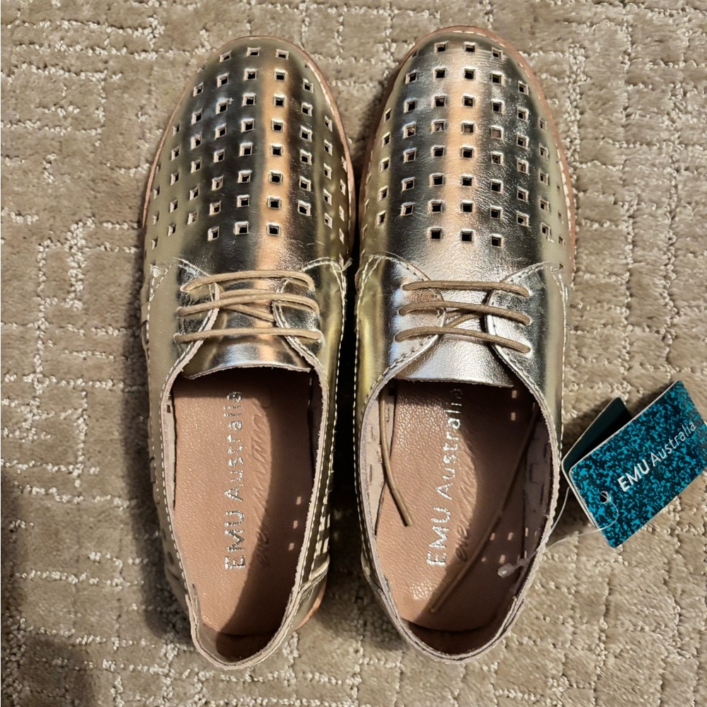 Mud Australia Metallic Gold Women's Loafers